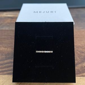 Mejuri Baguette Diamond Half Eternity Band Size 7